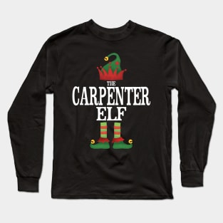 Carpenter Elf Matching Family Group Christmas Party Pajamas Long Sleeve T-Shirt